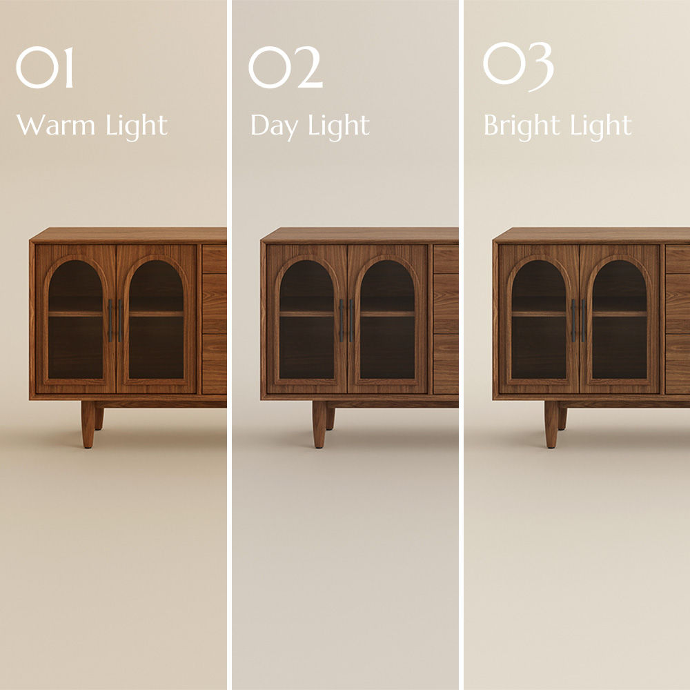 Walnut Color Engineered Wood TV Stands