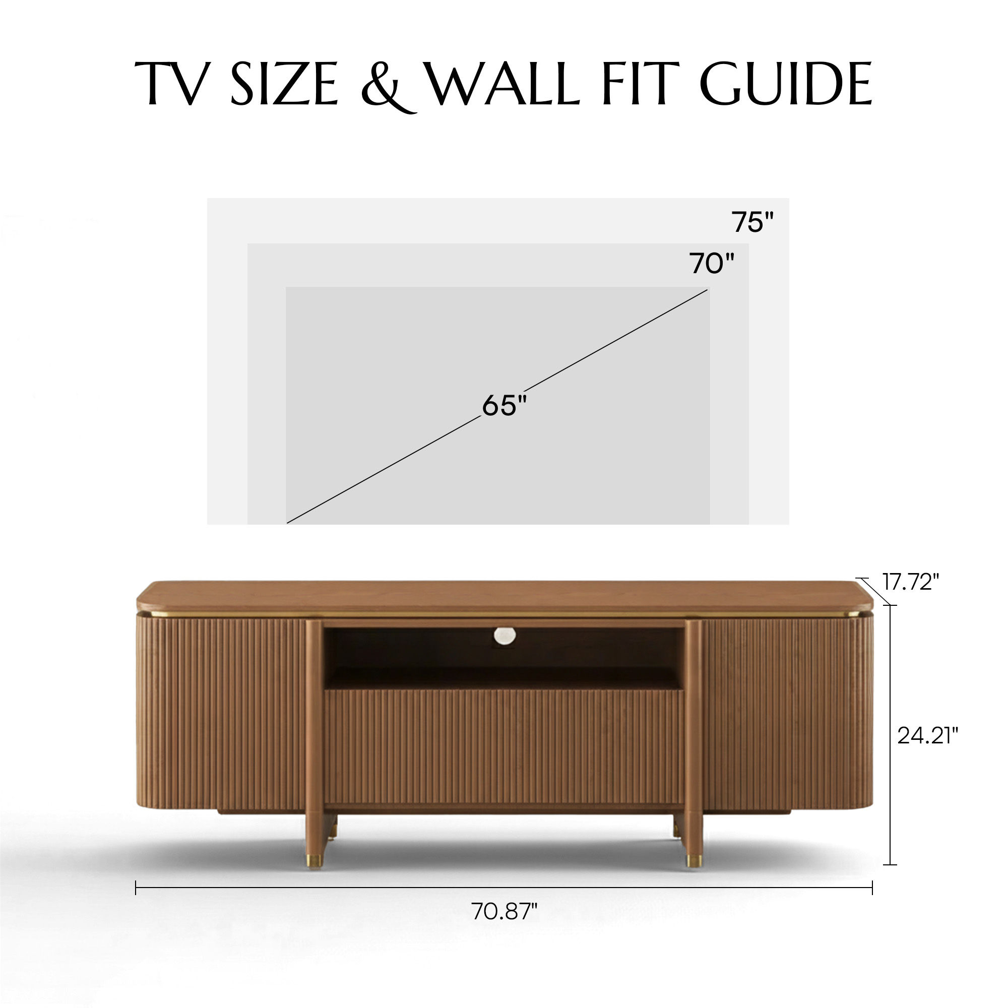 Silva Walnut Color Plywood TV Stands