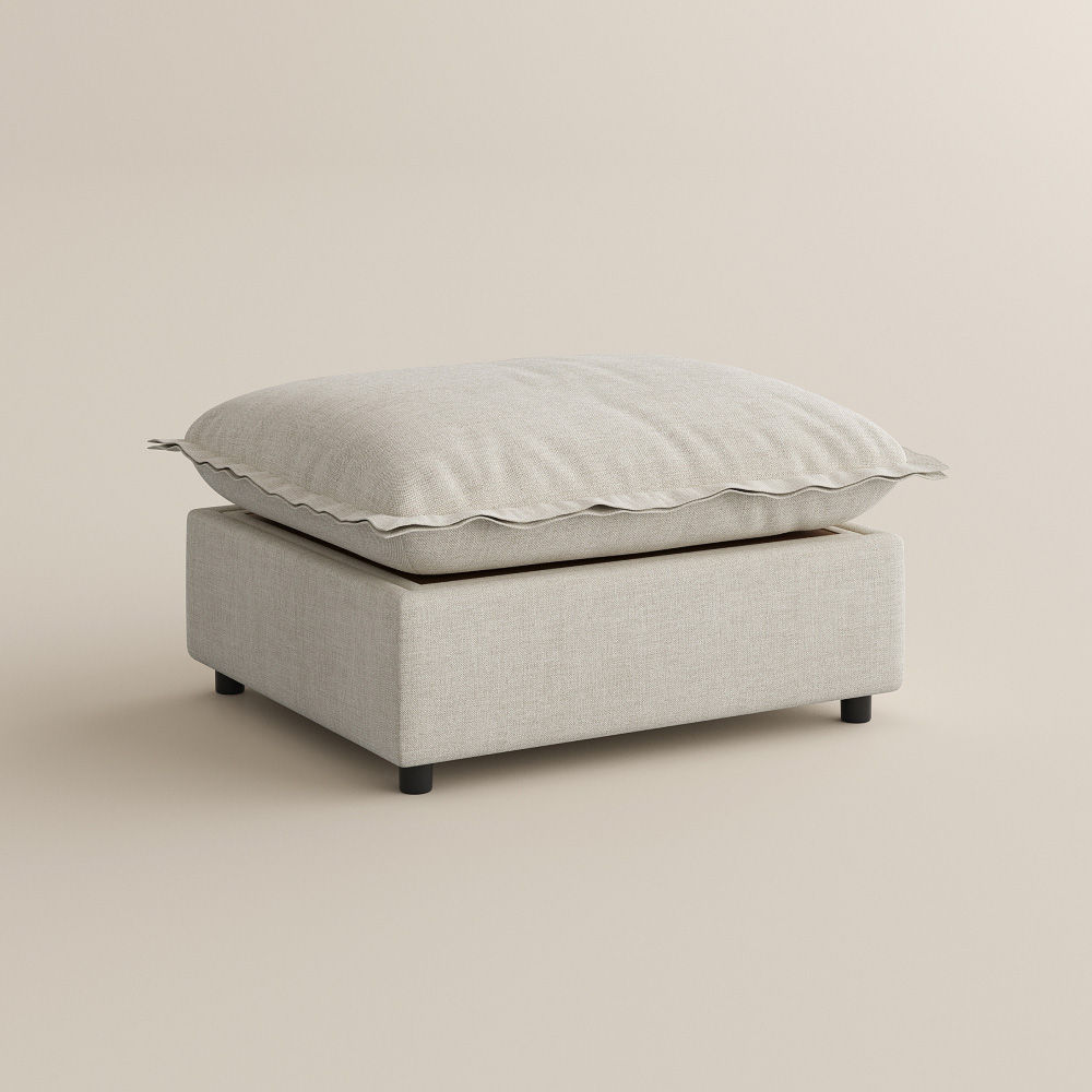 Very Relaxed Beige Velvet Modular Sofas