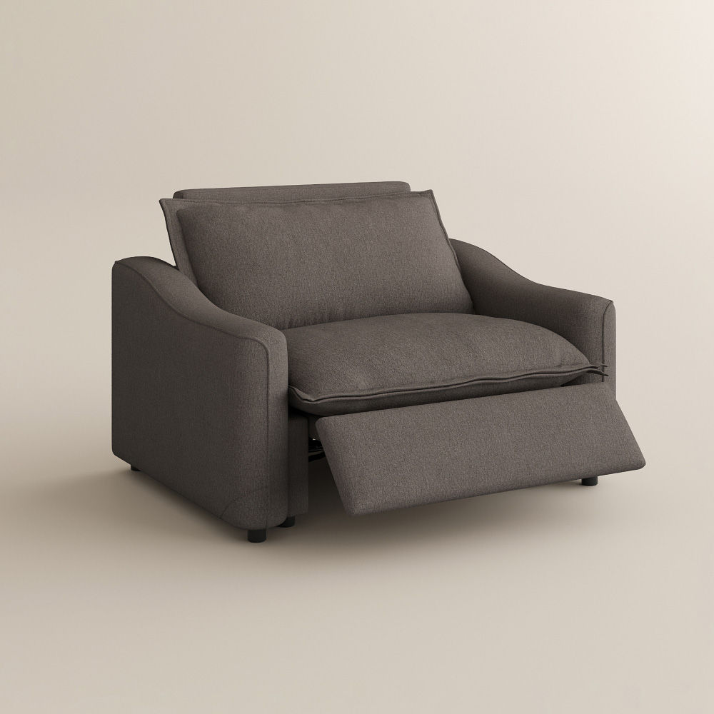 Dark Gray Dark Gray Linen Recliners