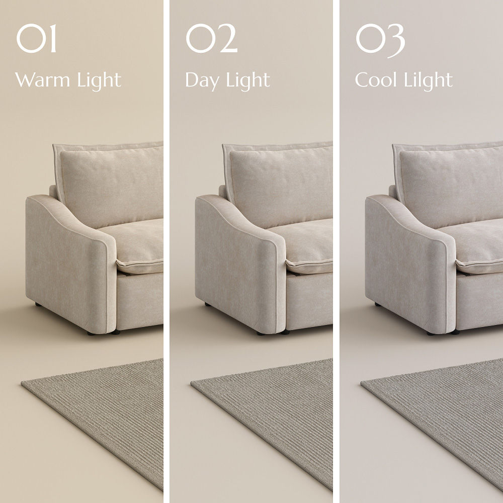 Beige Fabric Smart Furniture