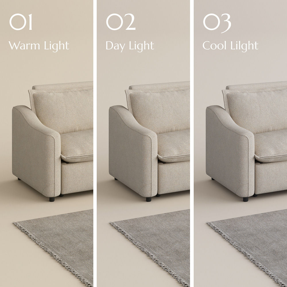 Beige Fabric Smart Furniture
