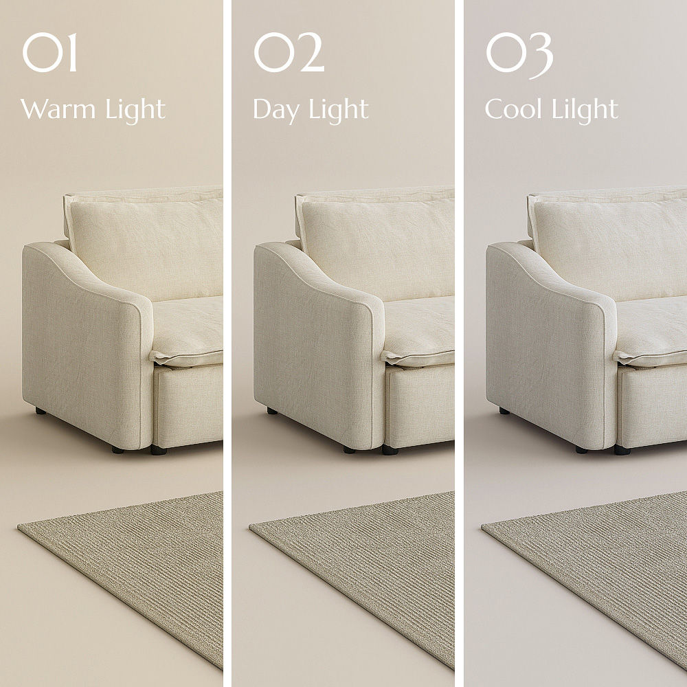 Washable Beige Velvet Smart Furniture