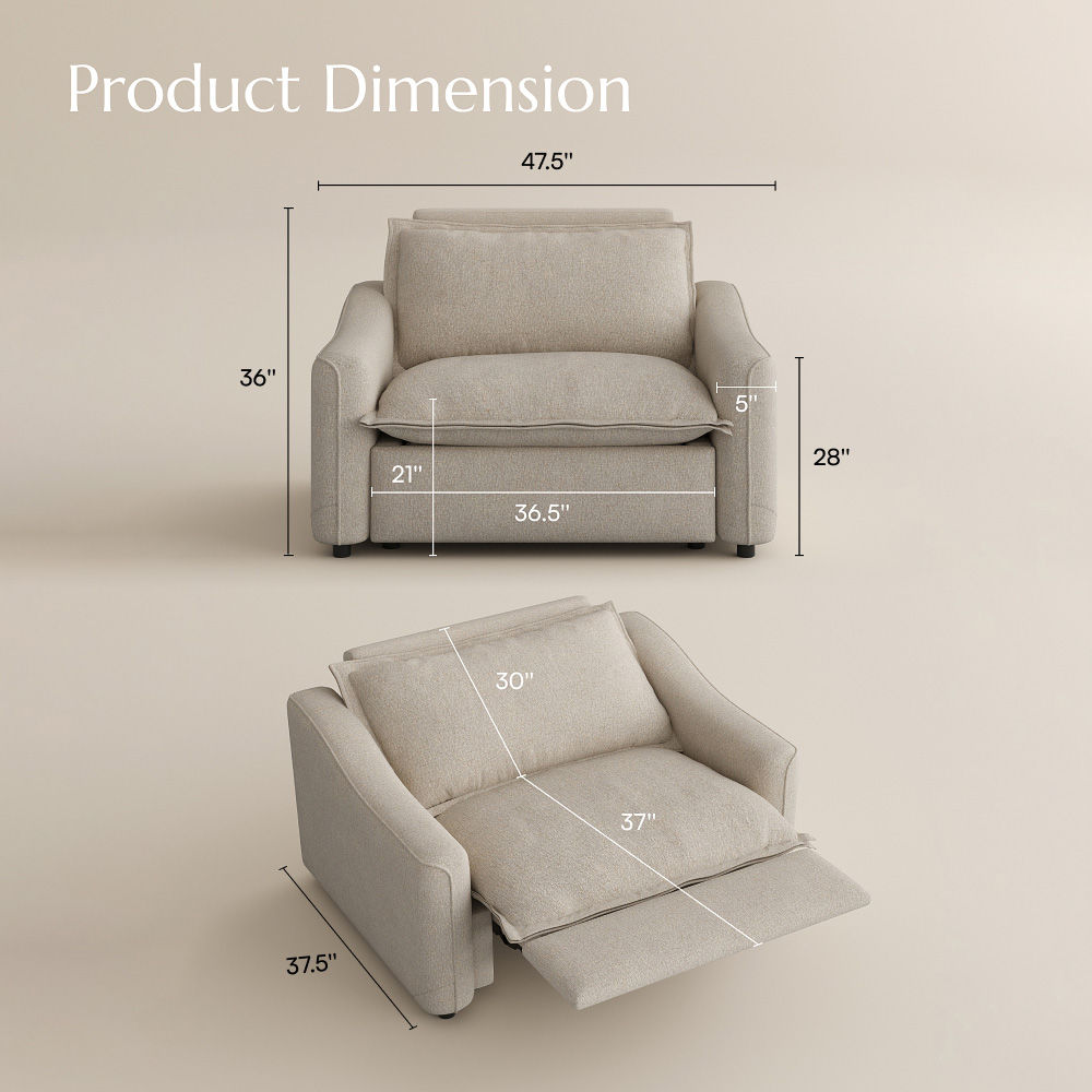 Electric Beige Linen Smart Furniture