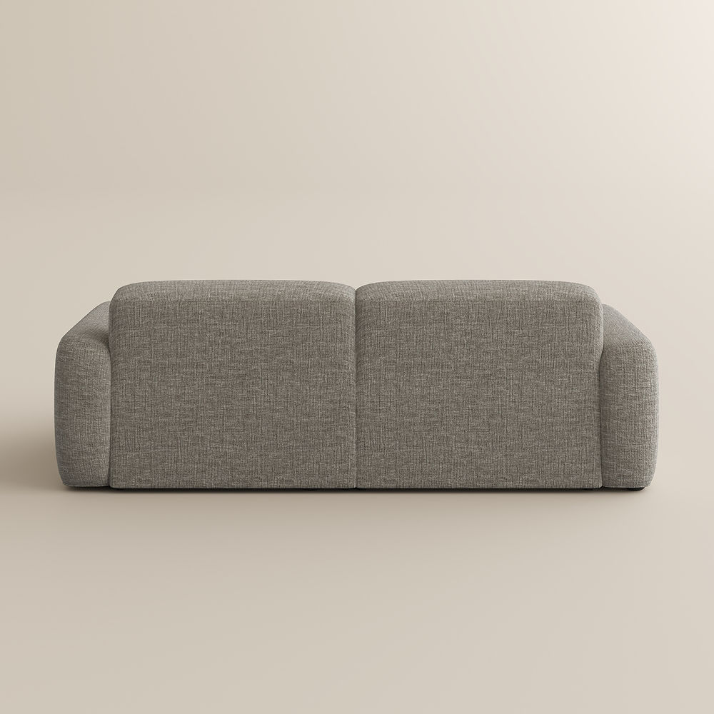 Oversized Light Brown Chenille Fabric Power Reclining Sofas