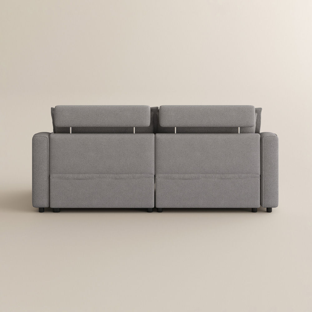 Soft Gray Linen Modular Sofas