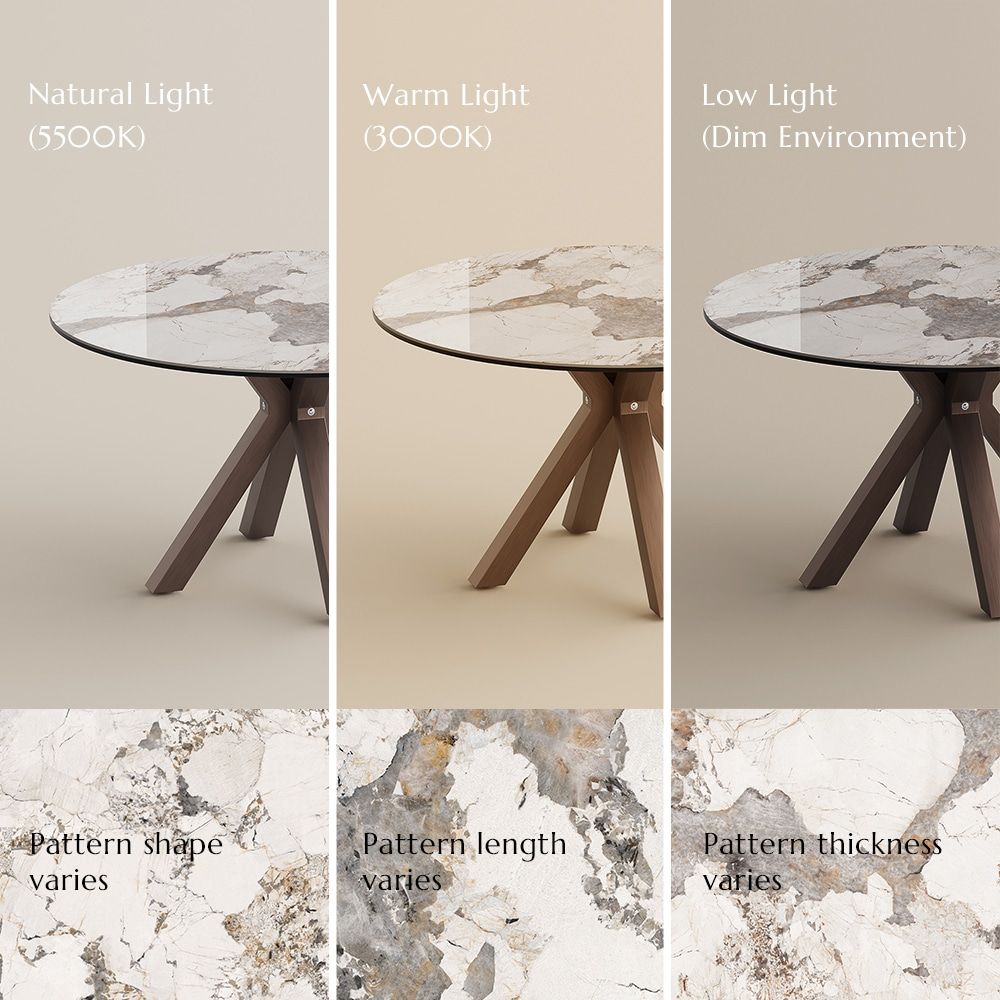 Pandora Glossy Sintered Stone Dining Tables