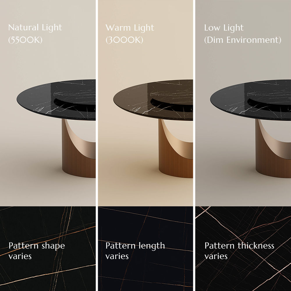 Black Natural Marble Dining Tables