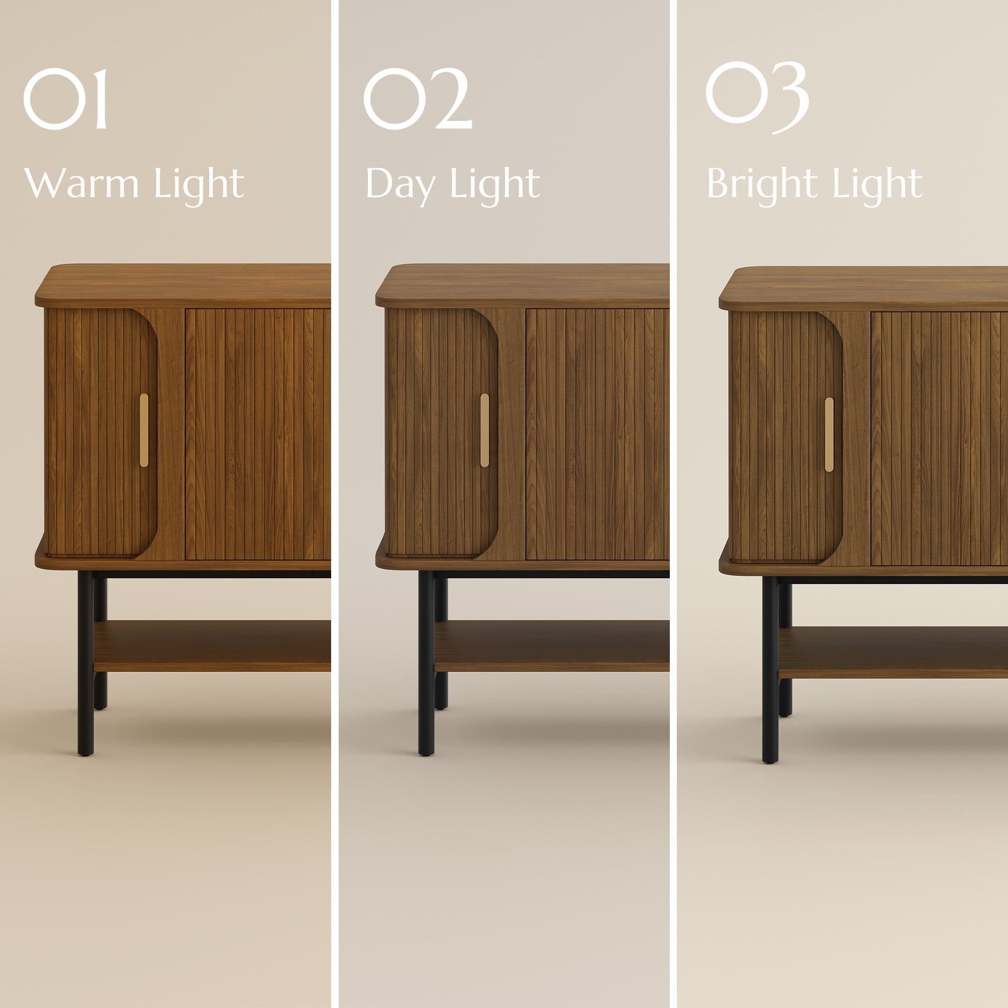 with Storage Walnut Color MDF Sideboards & Buffets