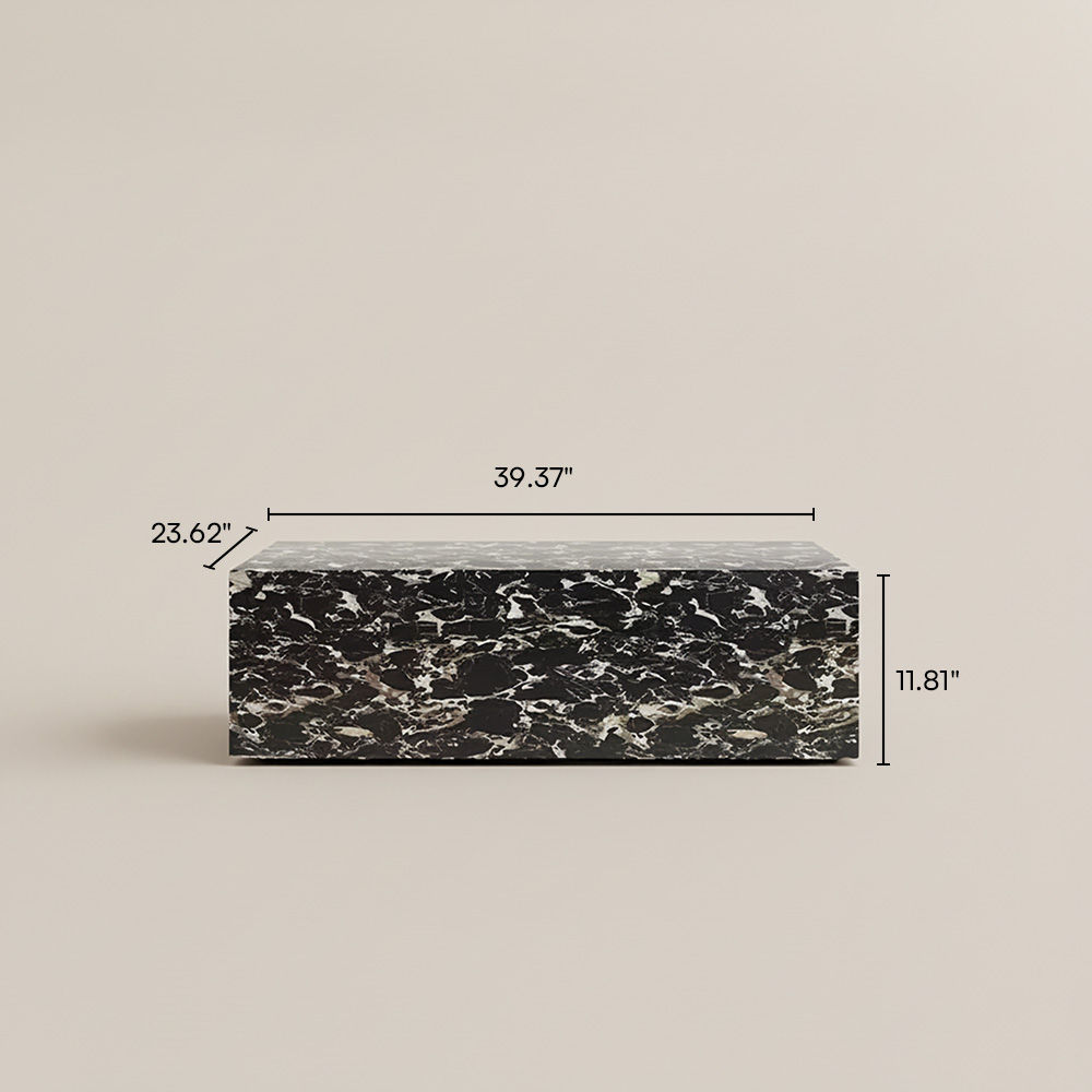 Black Sintered Stone Coffee Tables