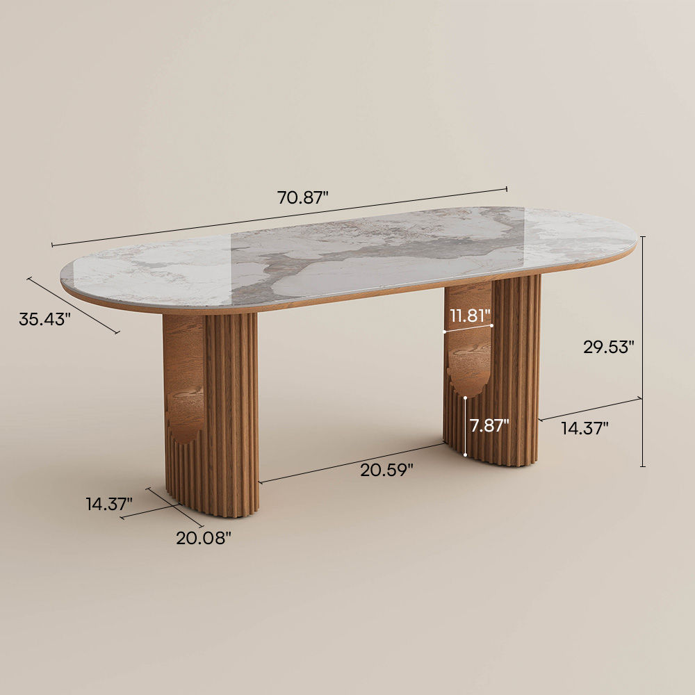 Sintered Stone Pandora Glossy Sintered Stone Dining Tables