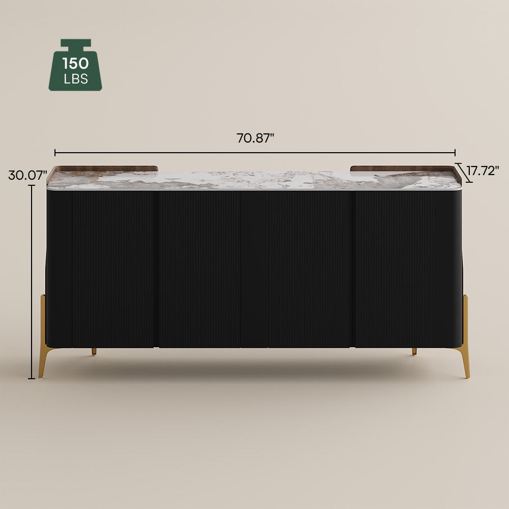 Sintered Stone Black Sintered Stone Sideboards & Buffets