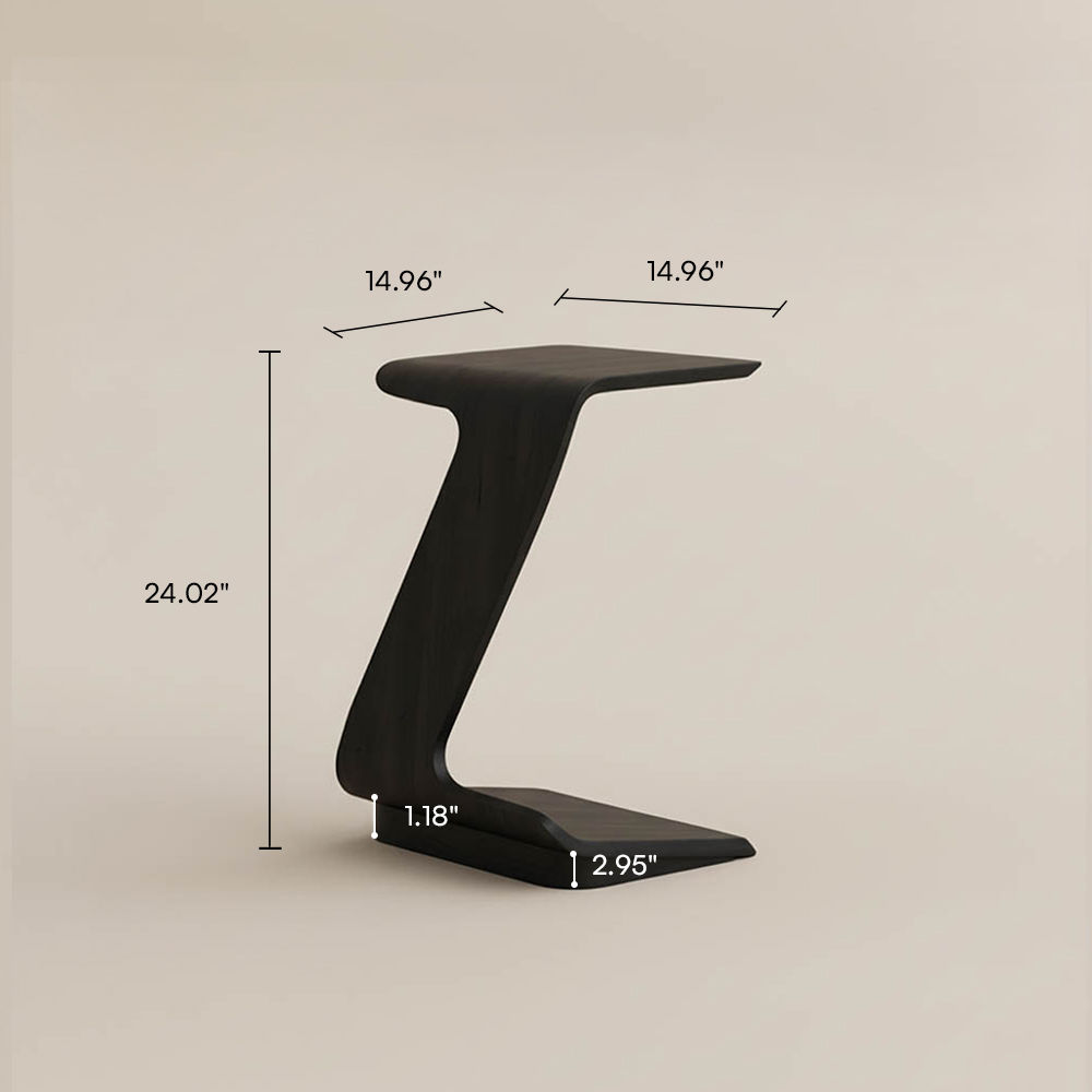 Wood Black MDF End & Side Tables