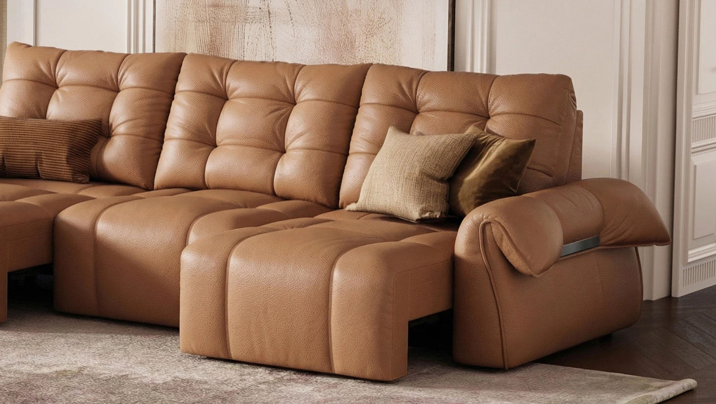 Tufted Sofas Armrest Design