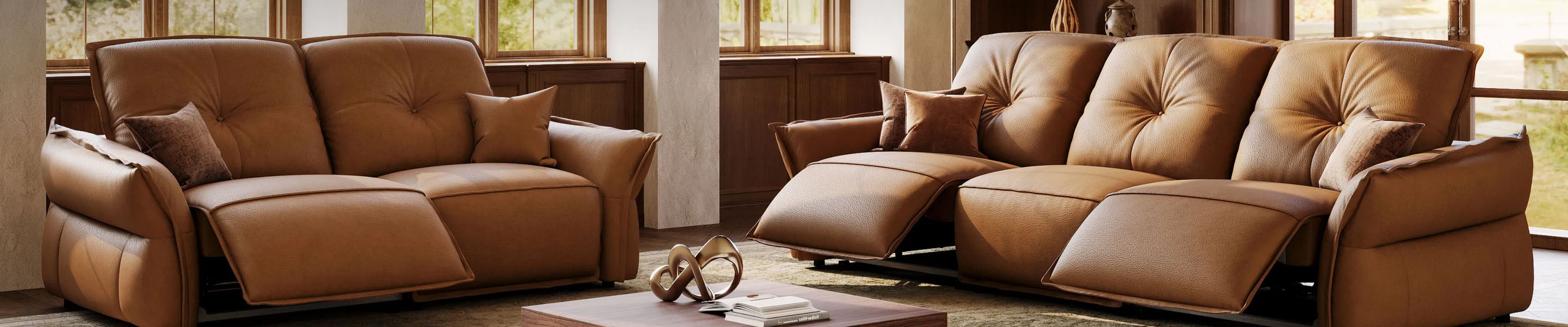Mid-Century Modern Power Reclining Sofas