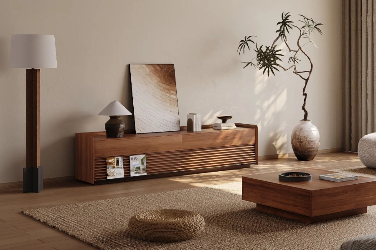Mid Century Modern TV Stand & Media Console