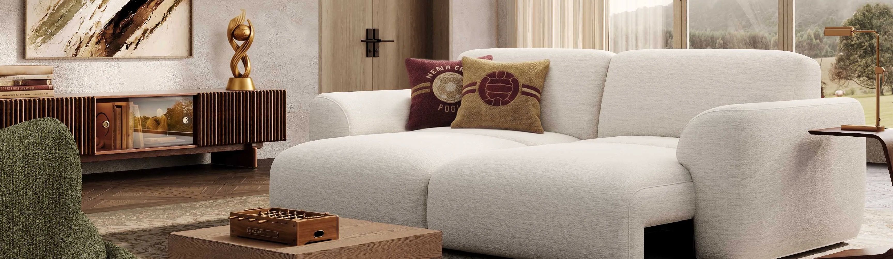 Povison Fabric Sofas for Soft Modern Living