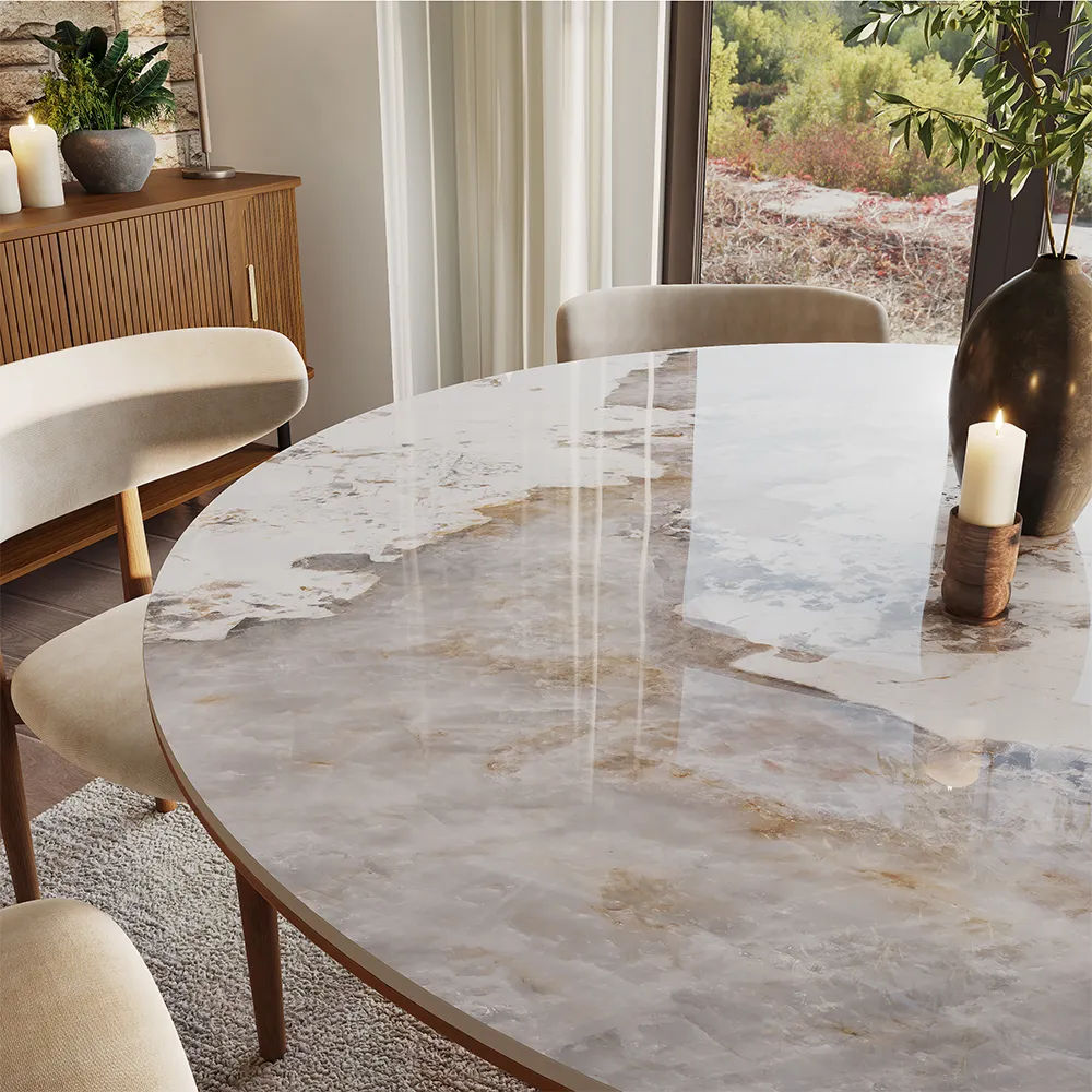 Stone-Look Surfaces with Polish