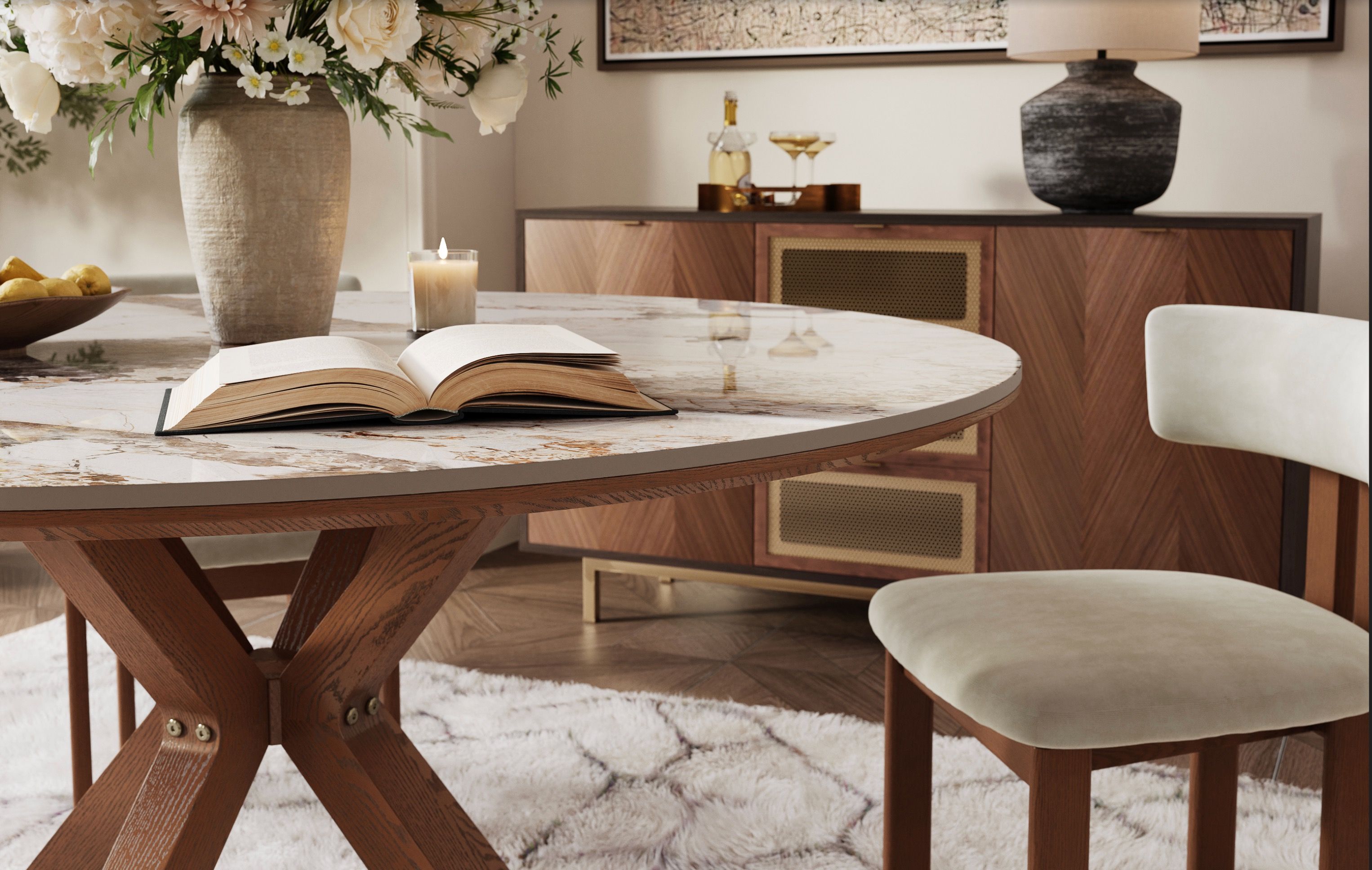 Round Dining Table's Shapes That Improve Flow