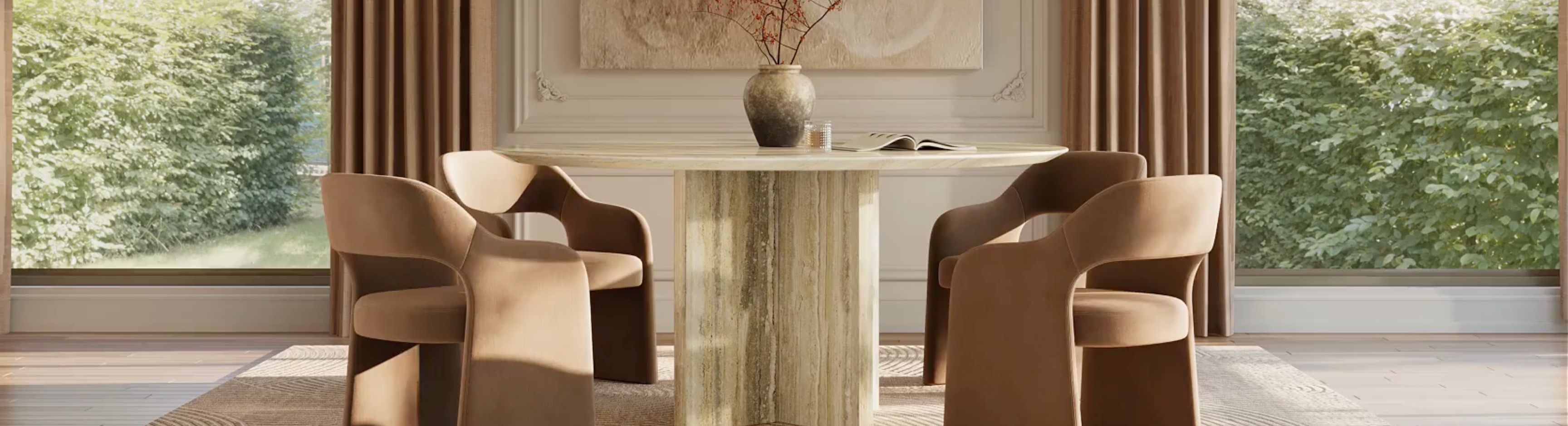 Povison Marble Dining Table