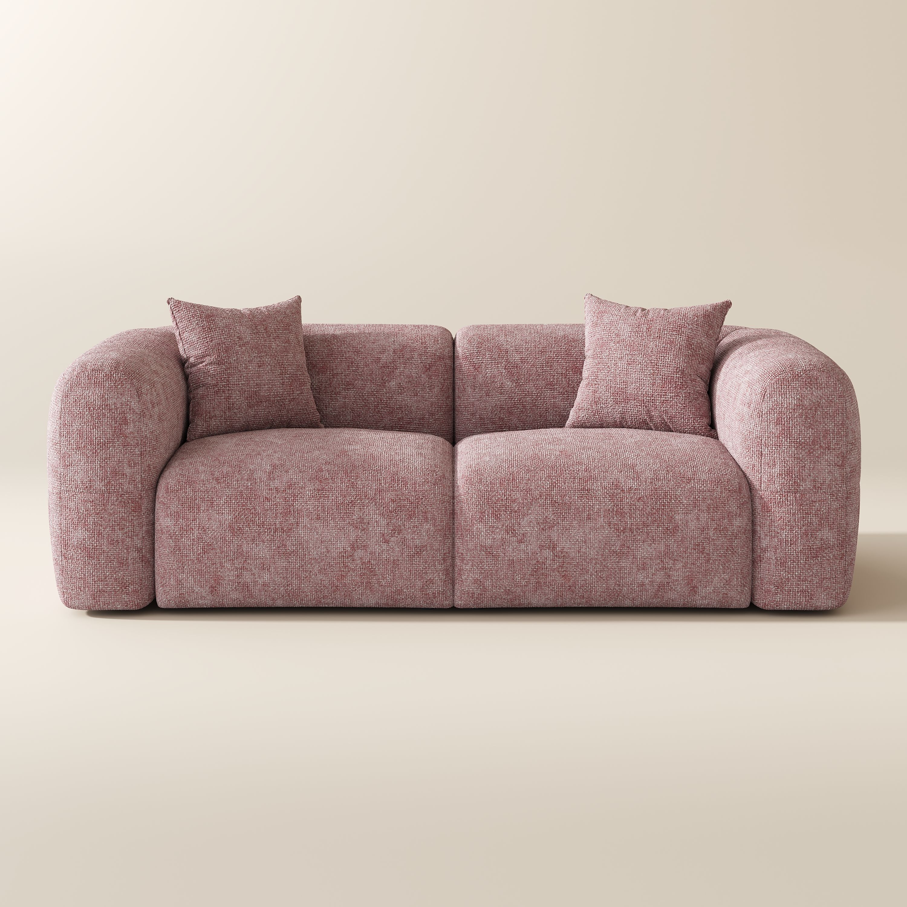 2-3 Seater Pink Chenille Sofas & Loveseats