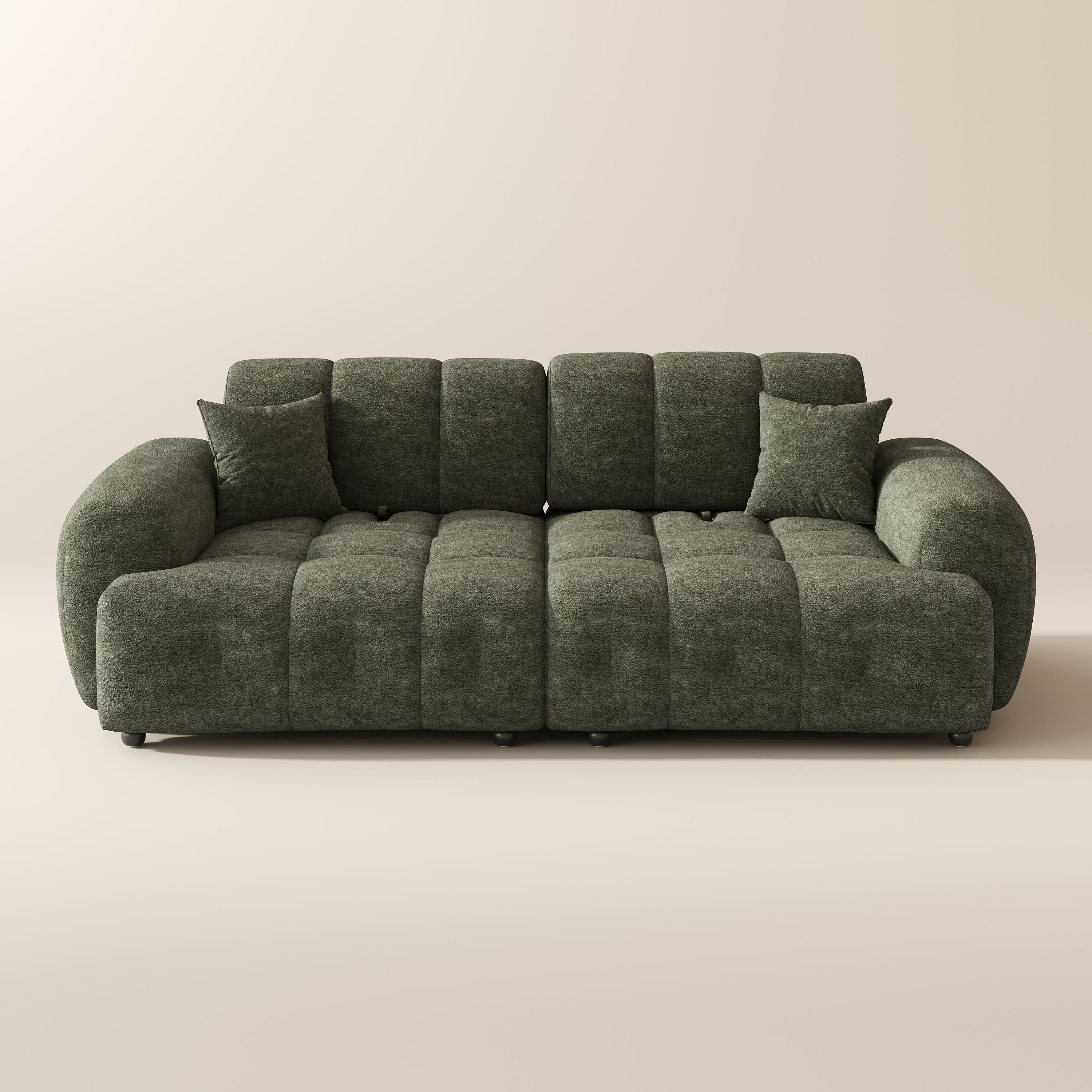 Green Chenille Modular Sofas