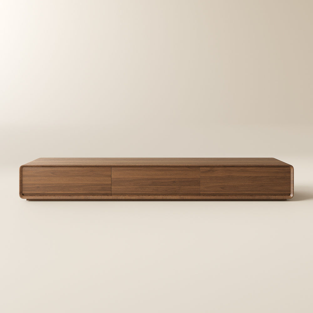 Walnut Color MDF TV Stands