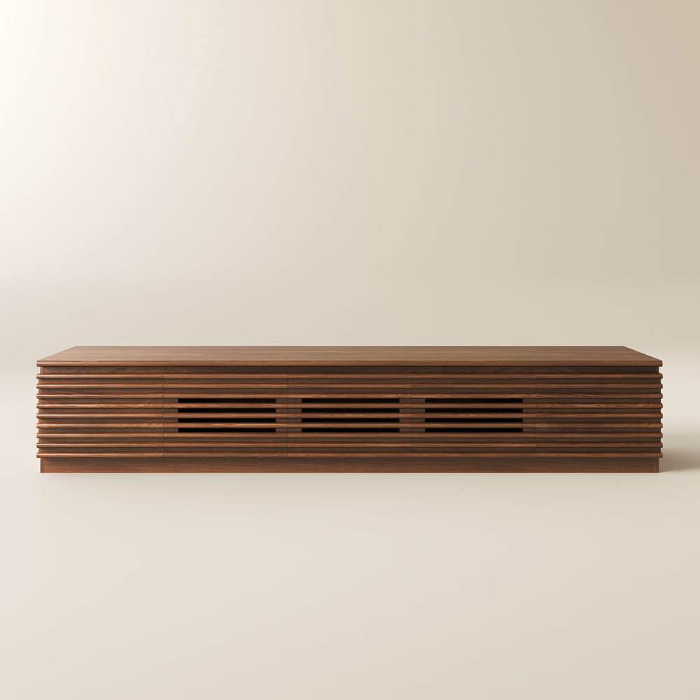 Dark Wood Plywood TV Stands