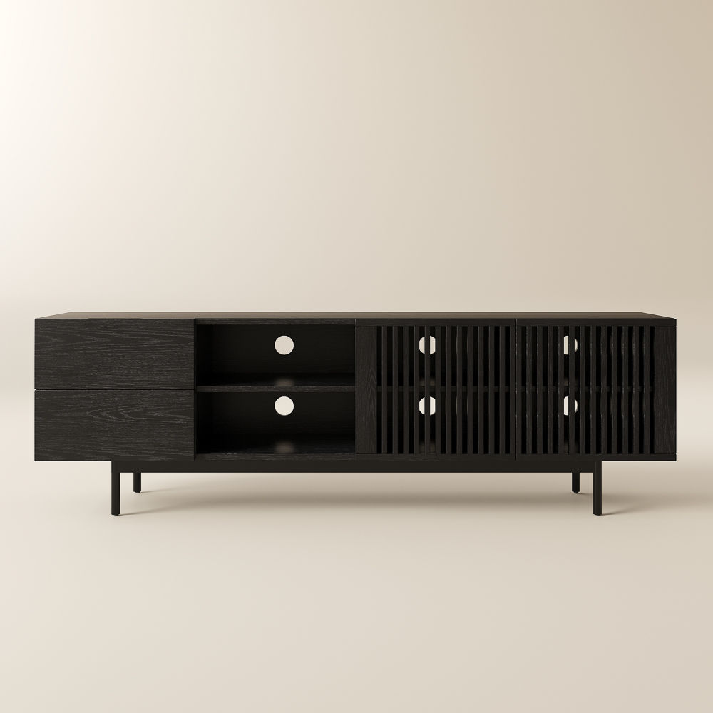 Wood Black Plywood TV Stands
