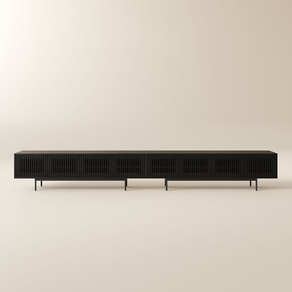 Aeolus Black MDF TV Stands