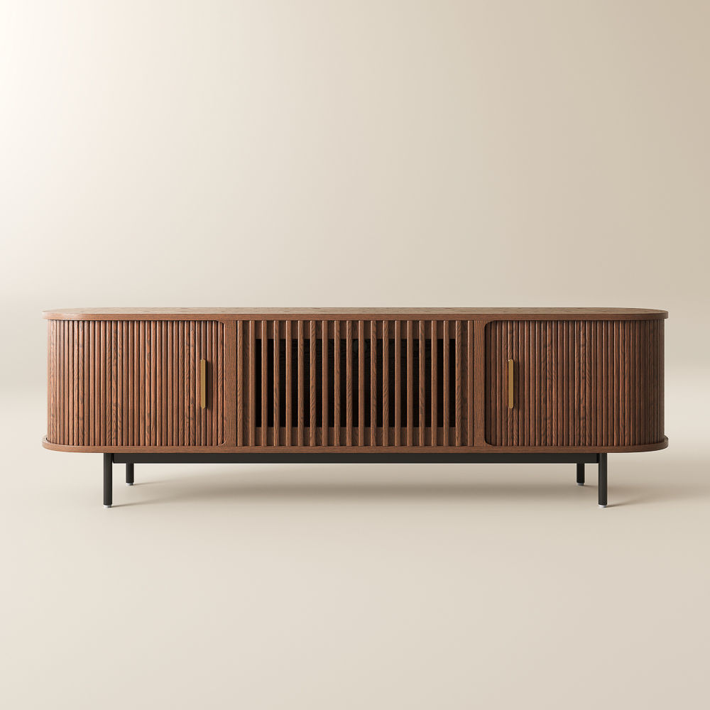 Brown Walnut Color Plywood TV Stands