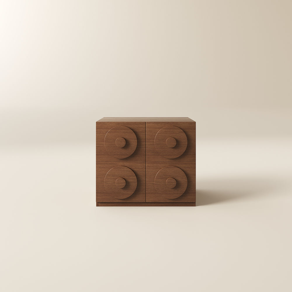 Wood Walnut Color Solid Wood TV Stands