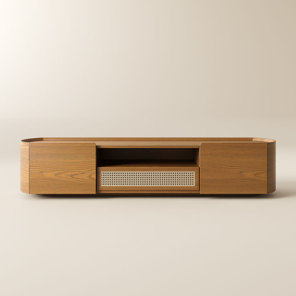 Modern Walnut Color Plywood TV Stands