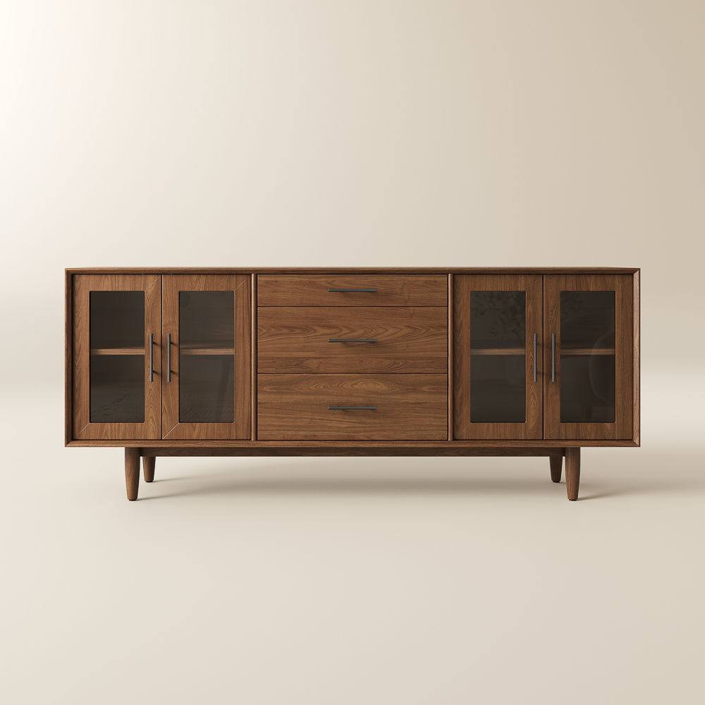 Walnut Color MDF TV Stands