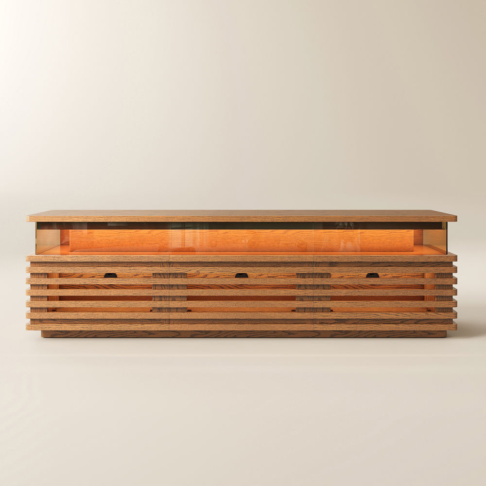 Selene Walnut Color Engineered Wood TV Stands