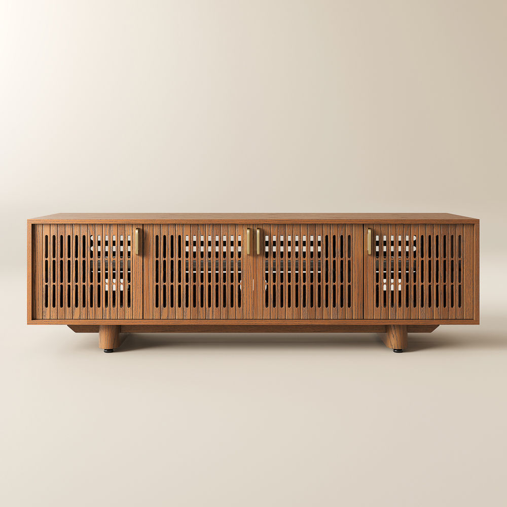 Walnut Color MDF TV Stands