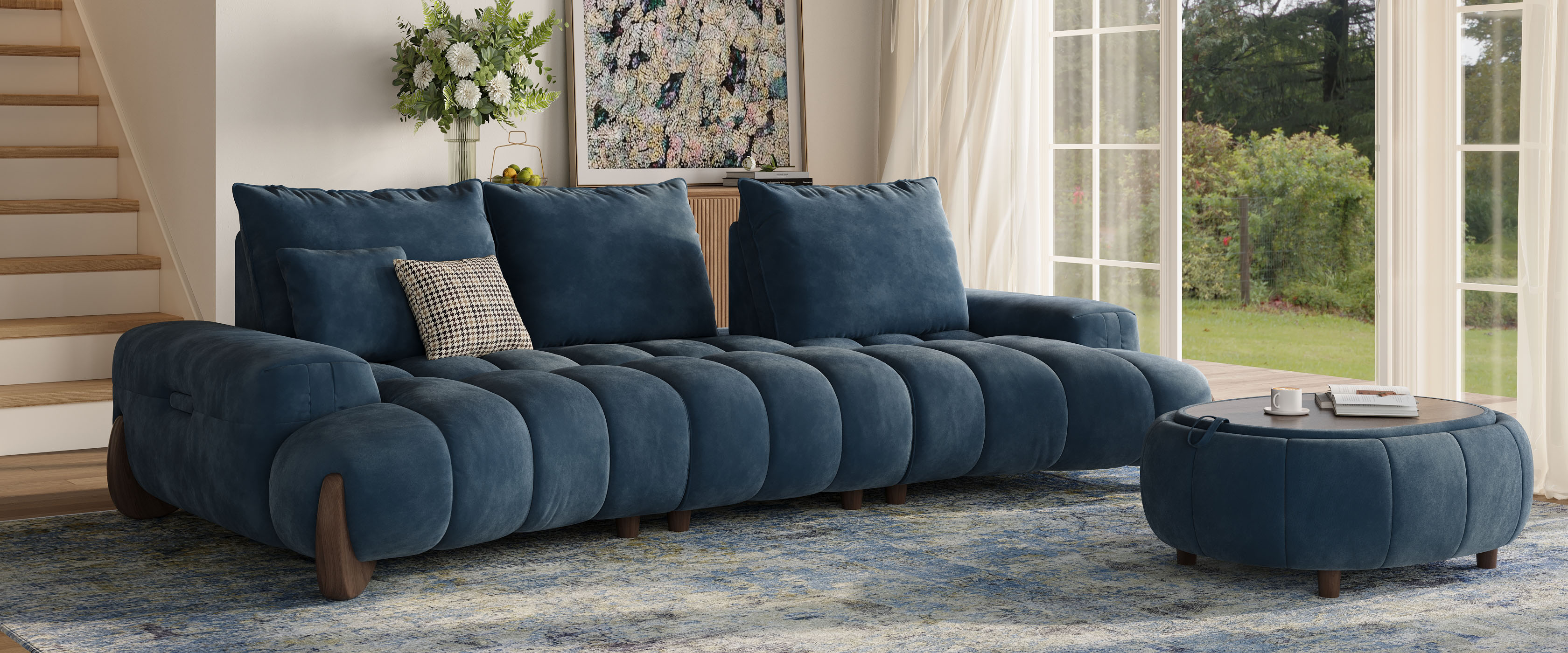 Extra-Deep Sofas in a Living Room
