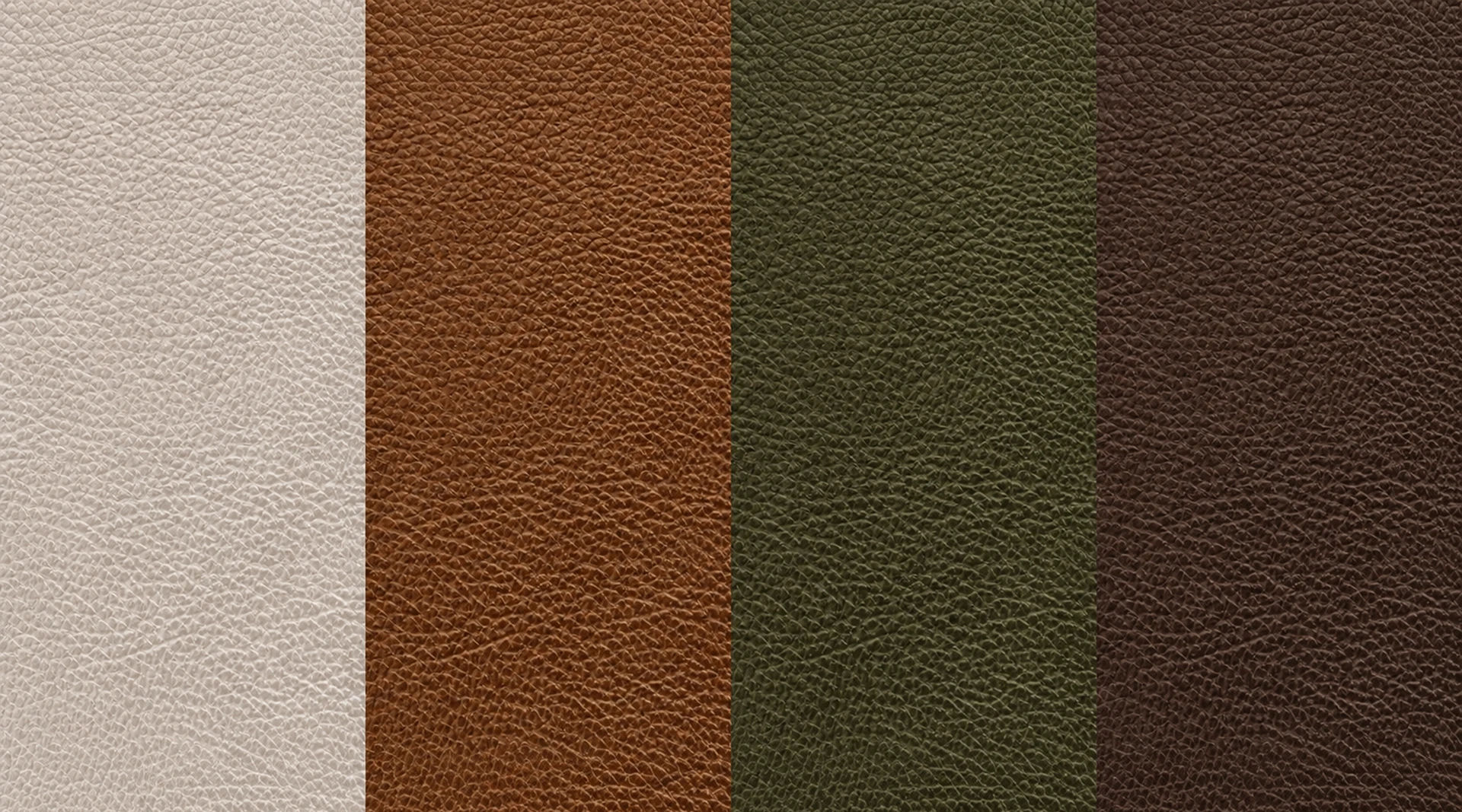 Different colors of top grain leather shows different depth and individuality
