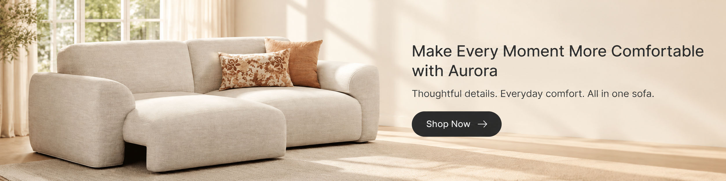 Povison's Aurora Power Sofa Bed with Pet-Friendly Chenille Fabric