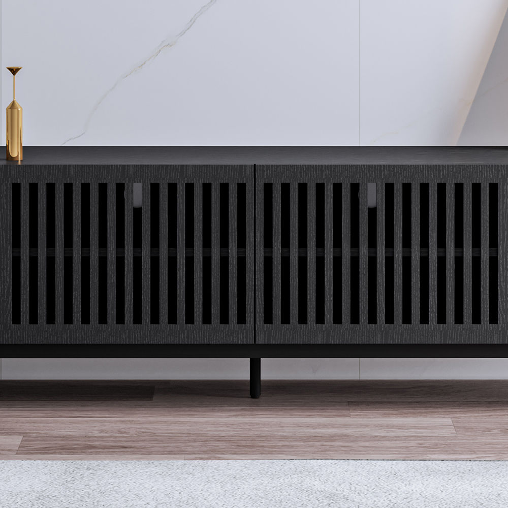 Black MDF Living Room Set