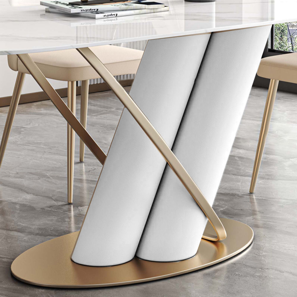 Modern Luxury White Dining Room Set