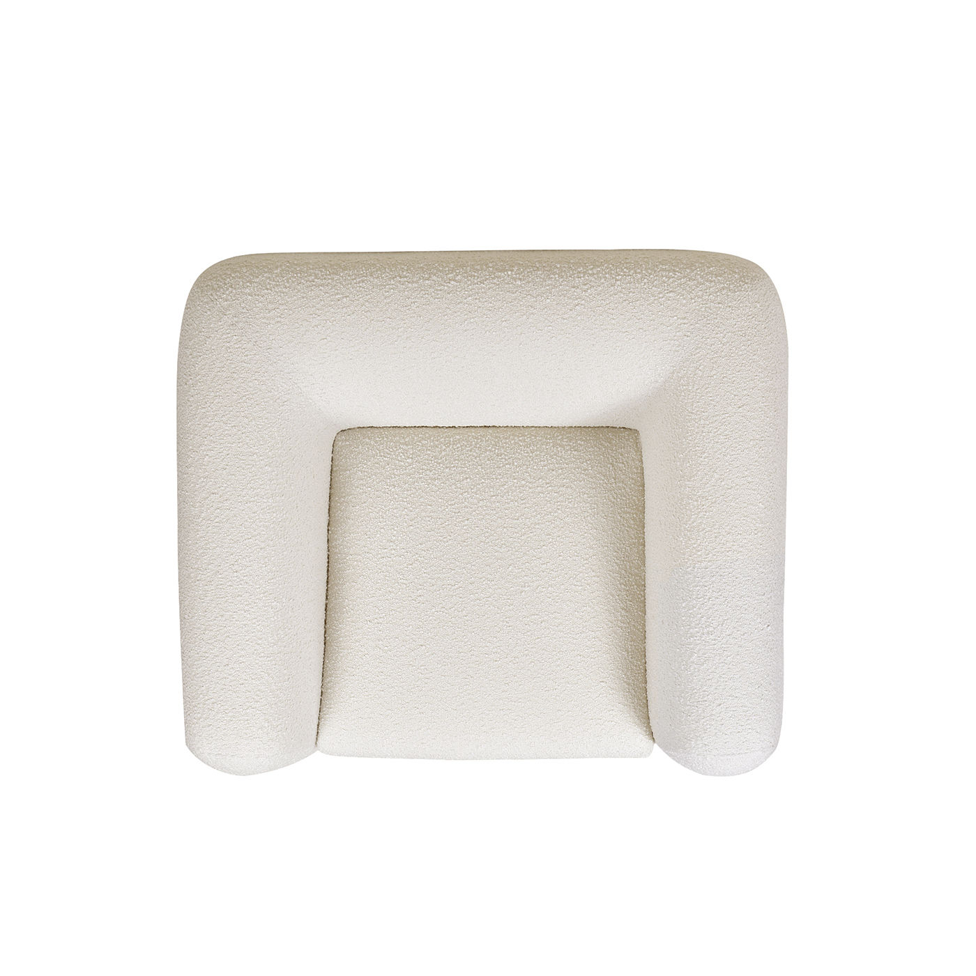 Memory Foam Rice white Boucle Accent Chairs