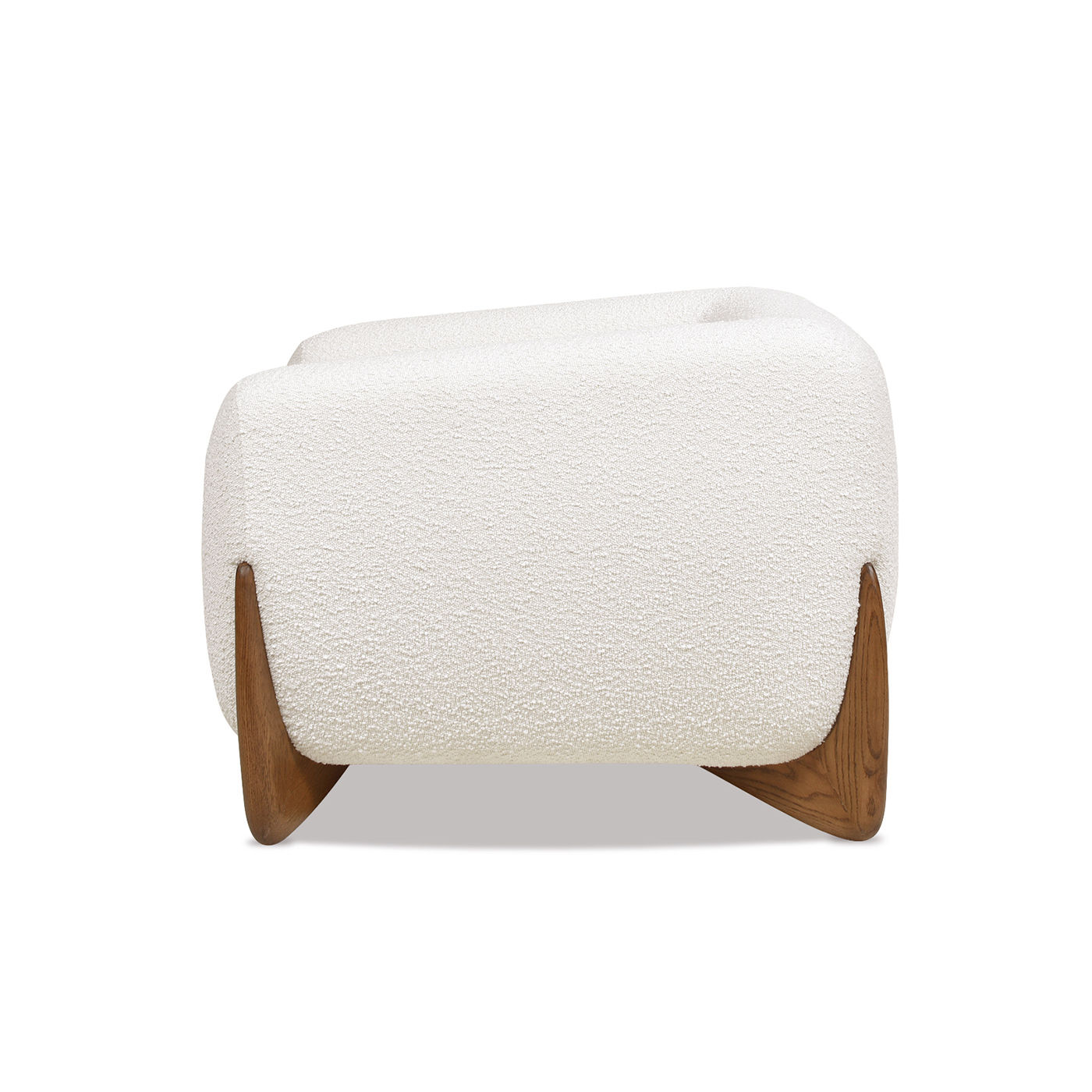 Memory Foam Rice white Boucle Accent Chairs