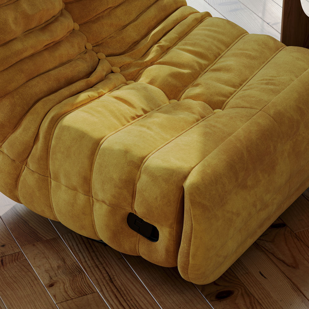 Accent Chair Yellow Fabric Accent Chairs