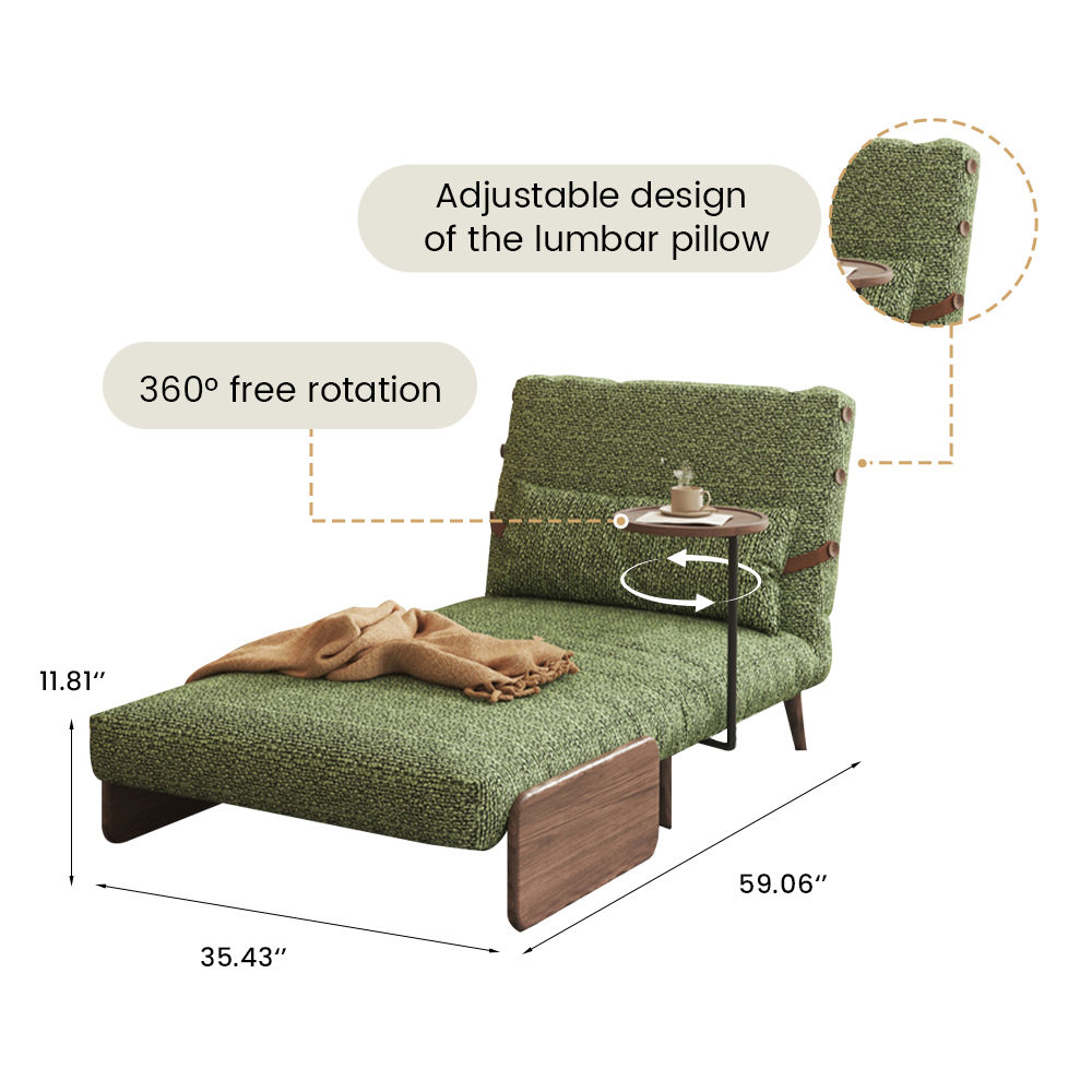 Modern Green Cotton & Linen Accent Chairs