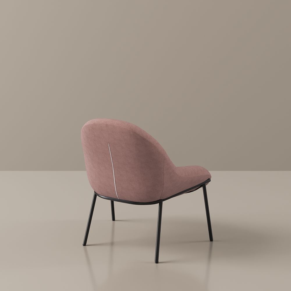 Pink Pink Chenille Accent Chairs