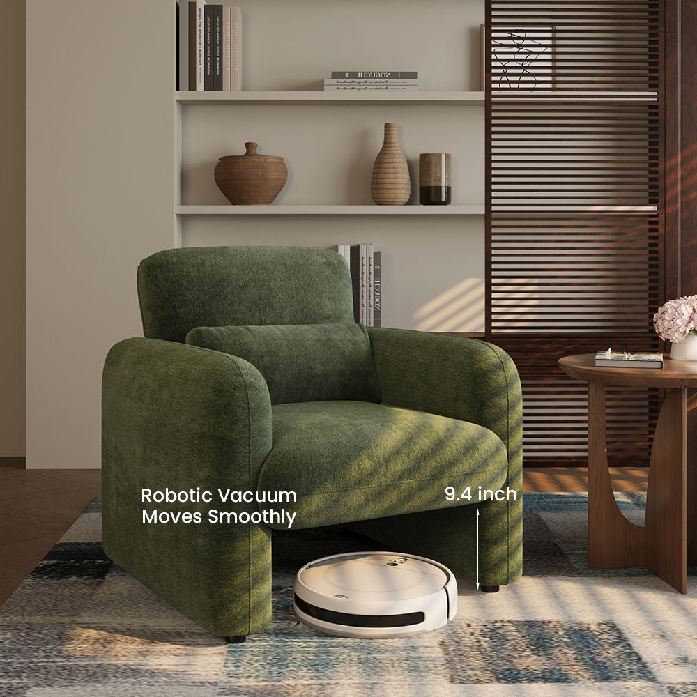 Accent Chair Green Chenille Accent Chairs
