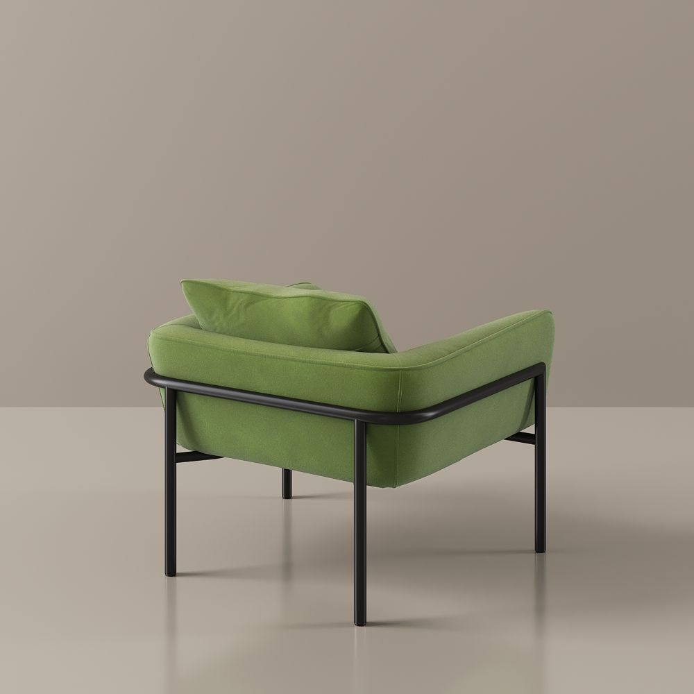 Green Green Fabric Accent Chairs