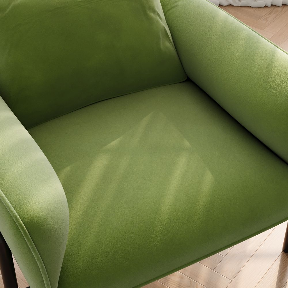 Fabric Green Fabric Accent Chairs