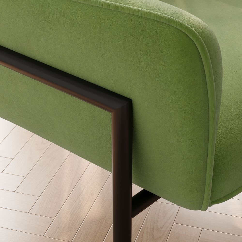 Home Theater Green Fabric Accent Chairs